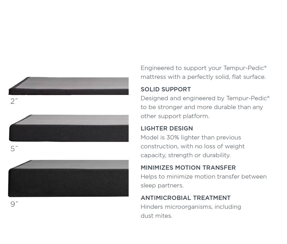 TEMPUR-Flat&reg; Foundation Specs